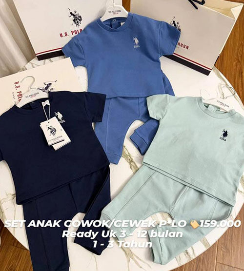 SET ANAK COWOK/CEWEK POLO