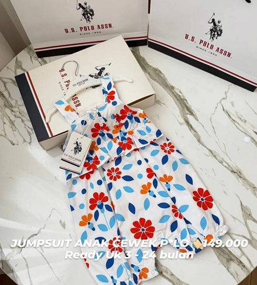 JUMPSUIT ANAK CEWEK POLO