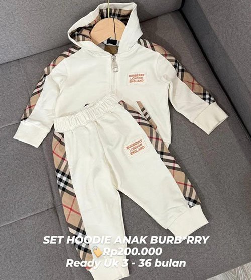 SET HOODIE ANAK BURBERRY
